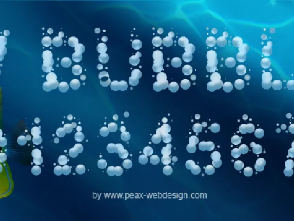 PW Bubbles font