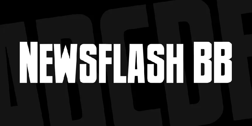 Newsflash BB font