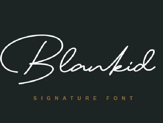 Blankid font