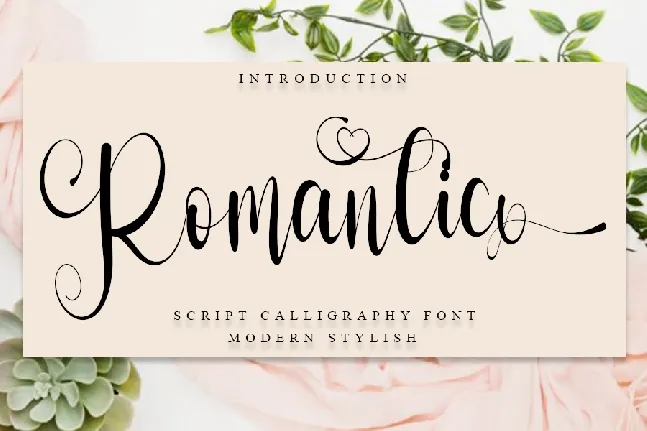 Romantic Typeface font