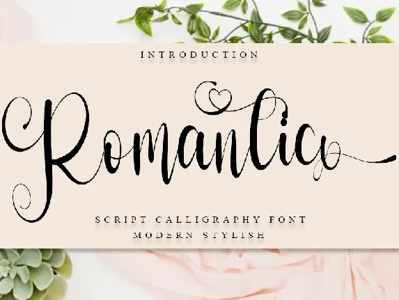 Romantic Typeface font