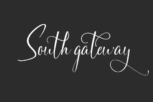 South Gateway font