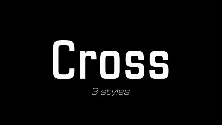 Cross font