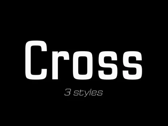 Cross font