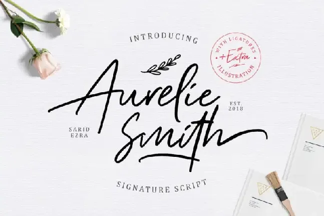 Aurelie Smith Script font