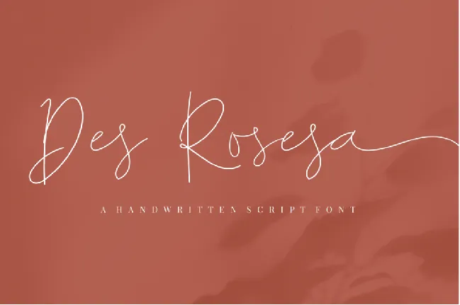 Des Rosesa Handwritten font