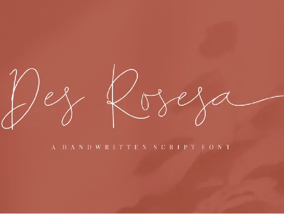 Des Rosesa Handwritten font