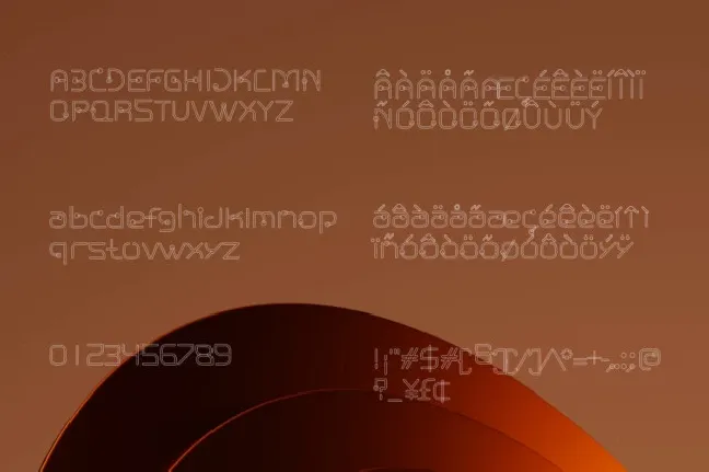 Nuixyber Glow font