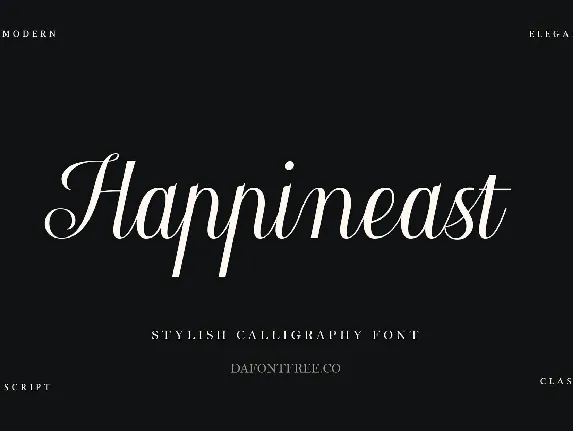 Happineast font