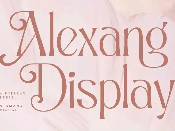 Alexang Display font