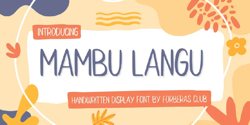 Mambu Langu font