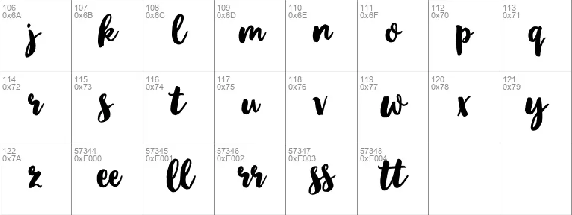 Mellany Script font