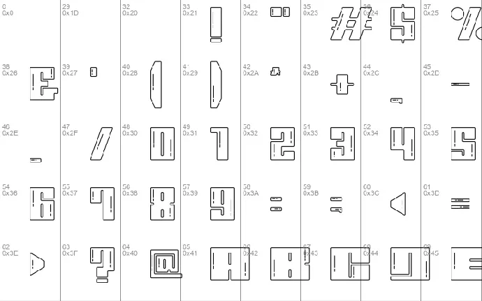 Monssla Outline font