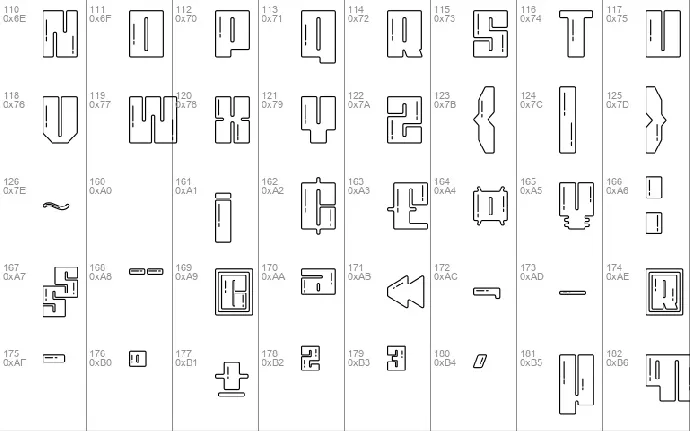 Monssla Outline font