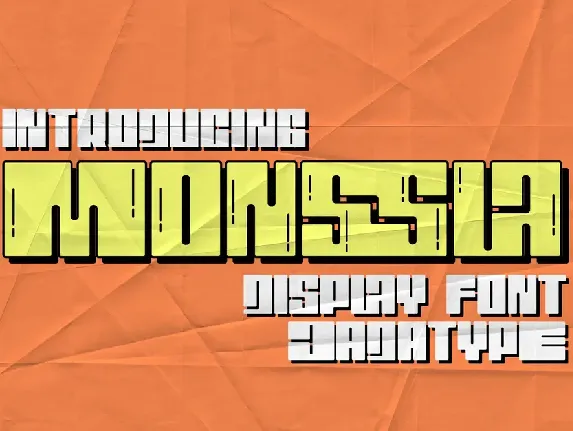 Monssla Outline font