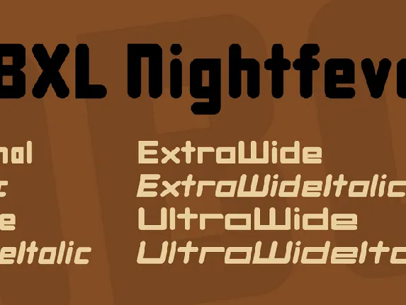 DBXL Nightfever font