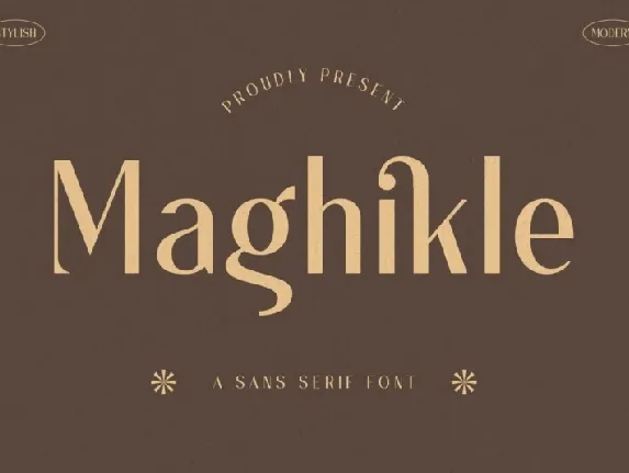 Maghikle font