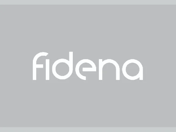 Fidena font