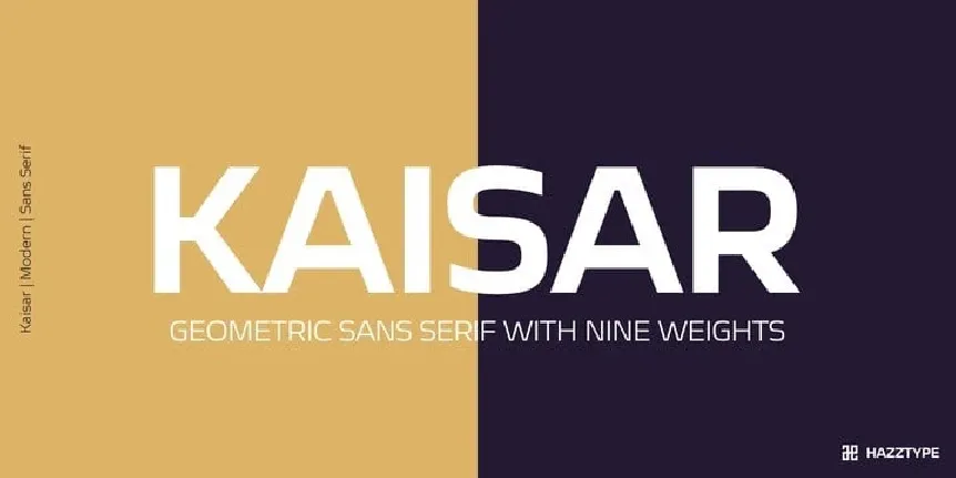 Kaisar Sans Serif font