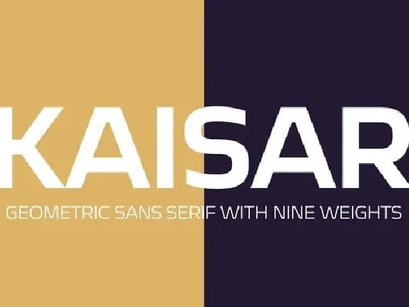 Kaisar Sans Serif font