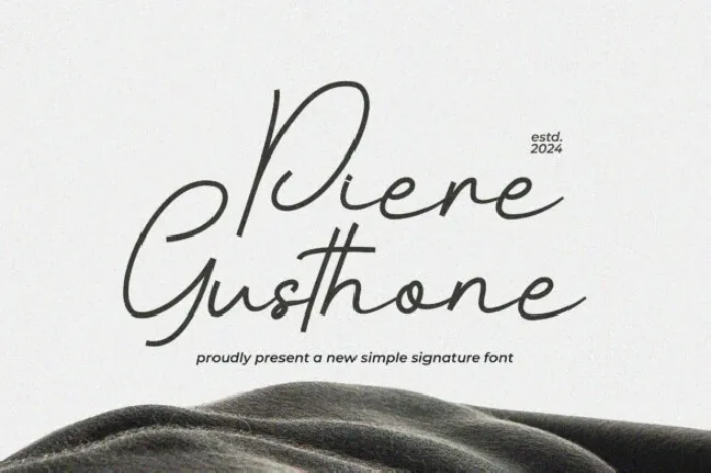 Piere Gusthone font