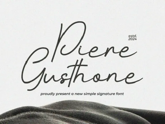 Piere Gusthone font