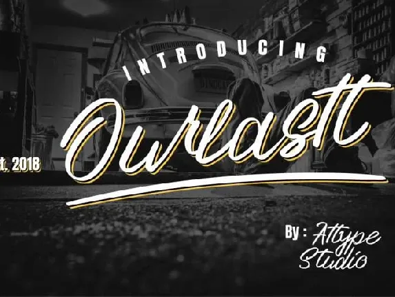 Ourlastt Script Free font