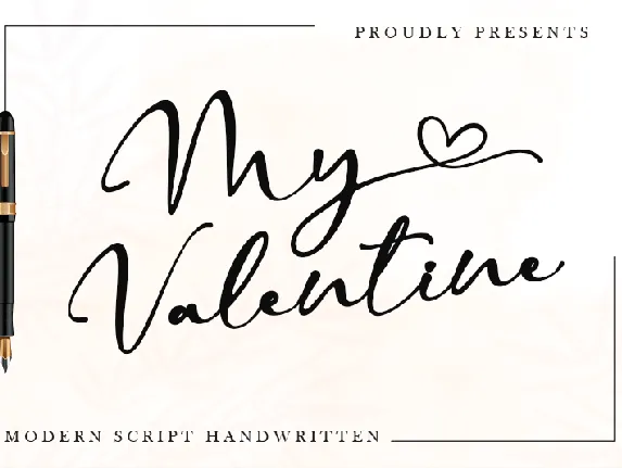 My Valentine - Personal Use font