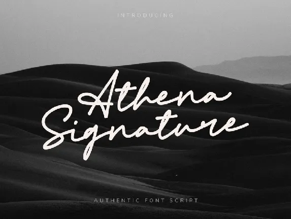 Athena Signature font