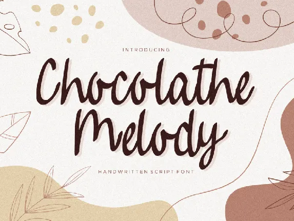 Chocolathe Melody font