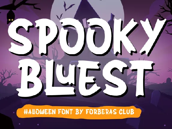 SPOOKY BLUEST font