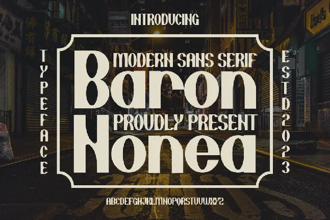 Baron Nonea font