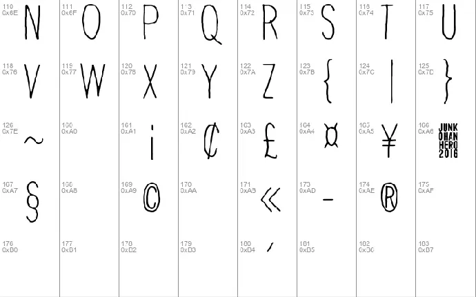 Thin king font