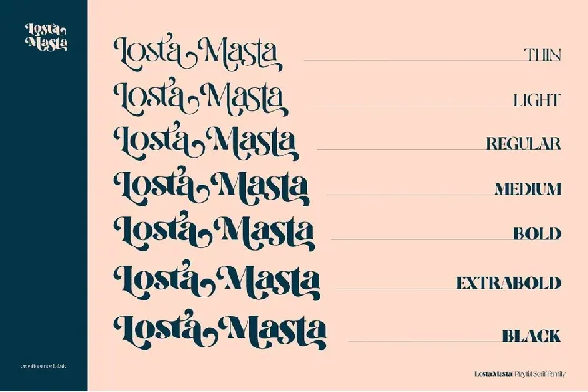 Losta Masta font