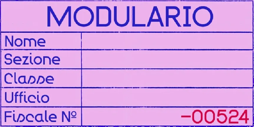 Modulario font