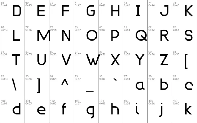 Modulario font