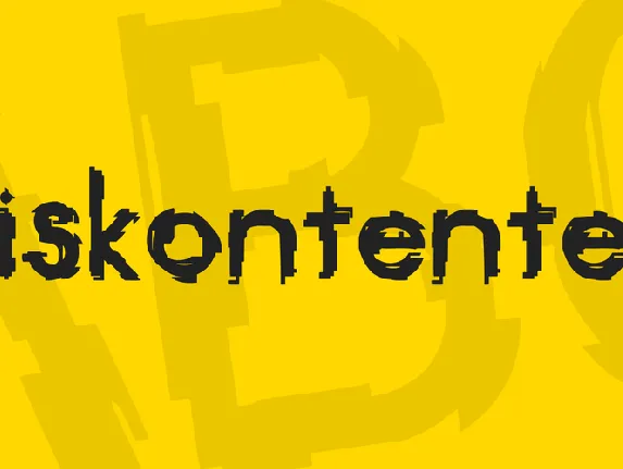 Diskontented font