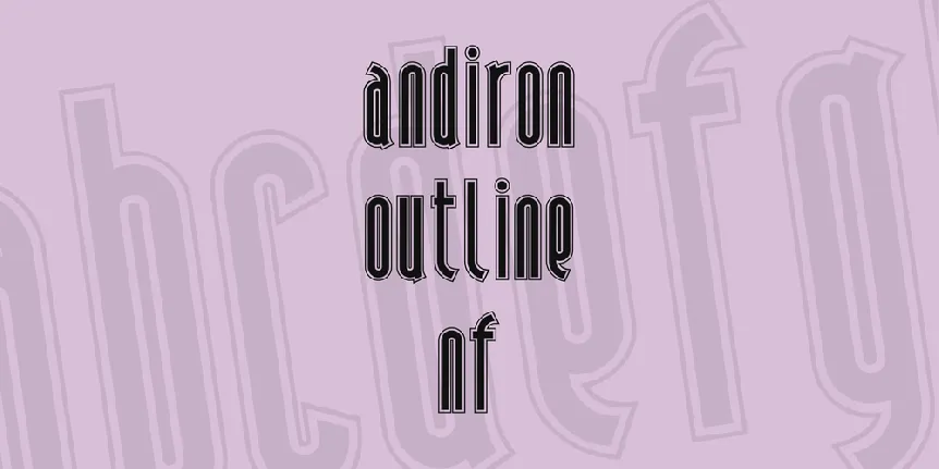 Andiron Outline NF font