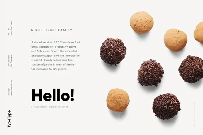 TT Chocolates Family font