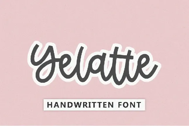 Yelatte font