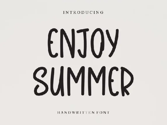 Enjoy Summer font