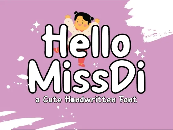 Hello MissDi font