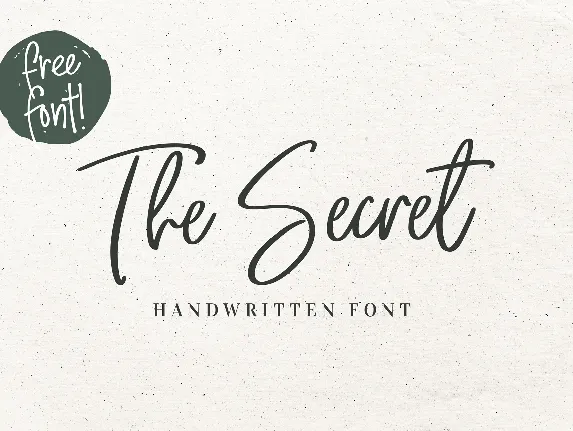 The Secret font