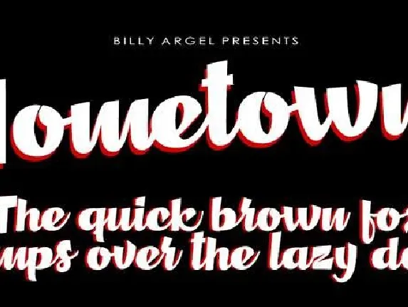 Hometown font