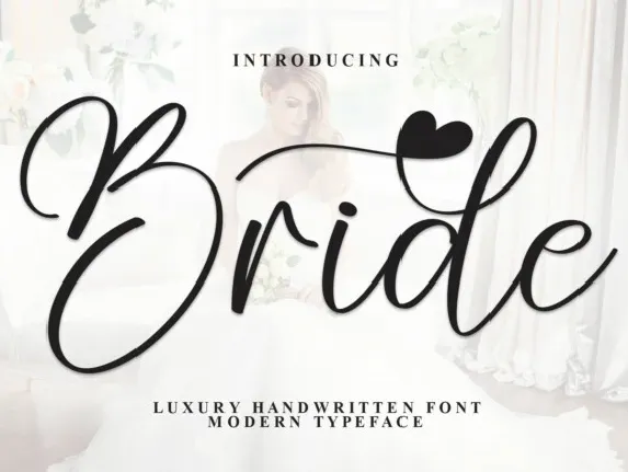 Bride Script font