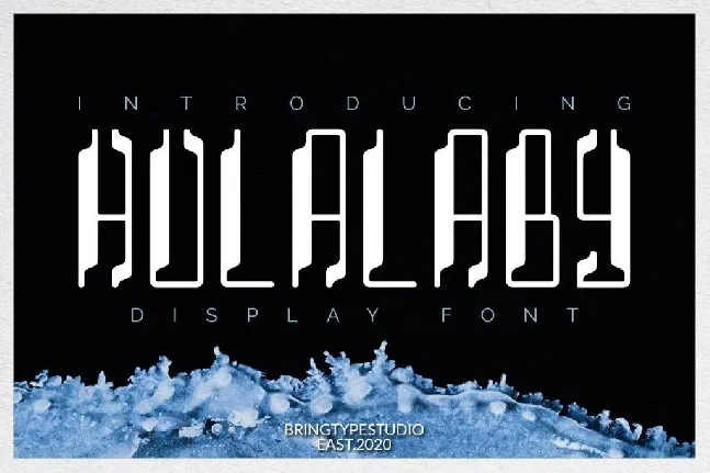 Hulalaby font