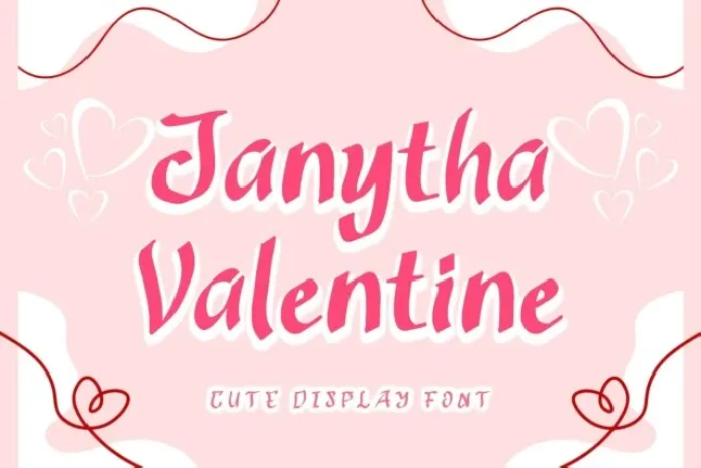 Janytha Valentine font