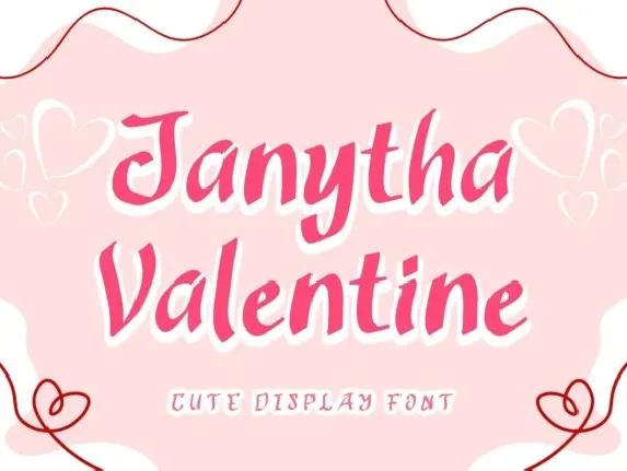 Janytha Valentine font