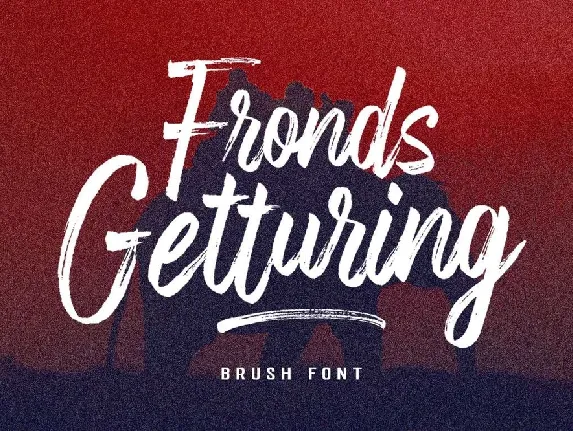 Fronds Getturing font