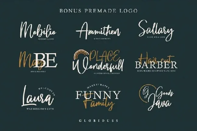 Gloryouss Script Free font